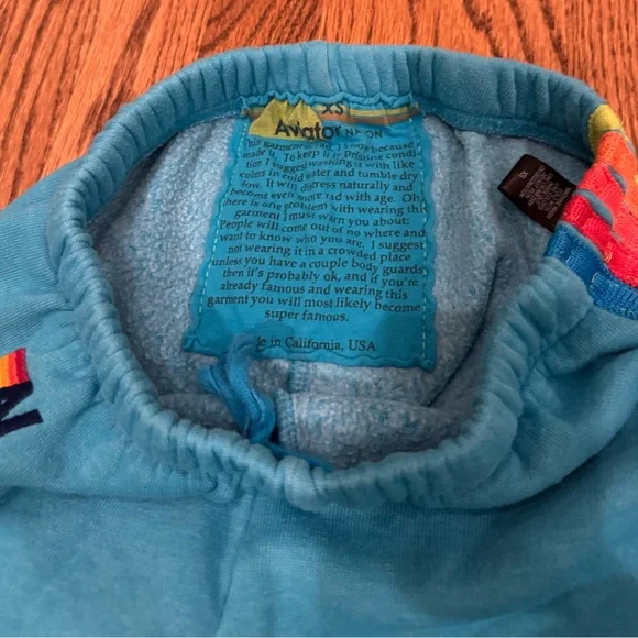 Aviator Nation Sweatpants w/Rainbow Stripes - Picture 4 of 4